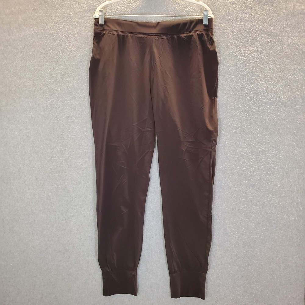 Nike‎ Women Activewear Pants XL Black Woven Bliss Skinny Jogger Logo Dri Fit